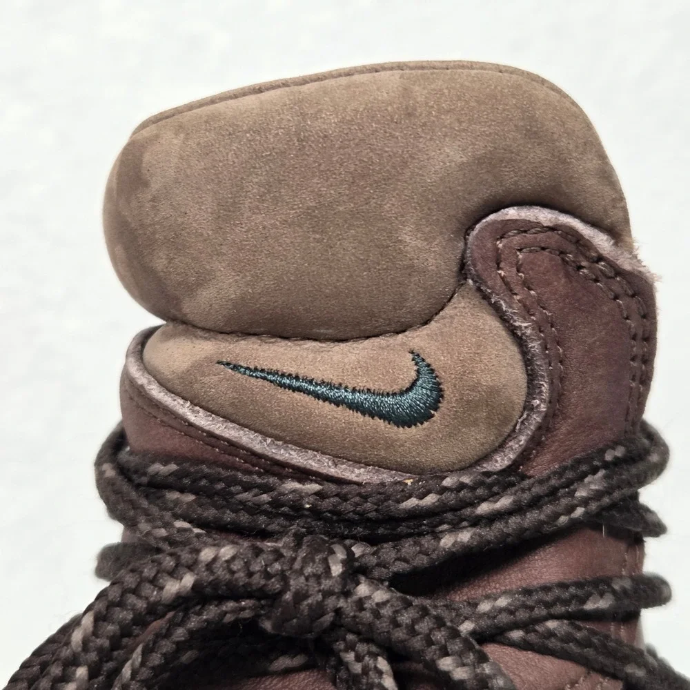 Vtg‎ Nike ACG Zoom Air Hiking Boots Mens 8.5 Brown Leather Vintage Rugged Y2K